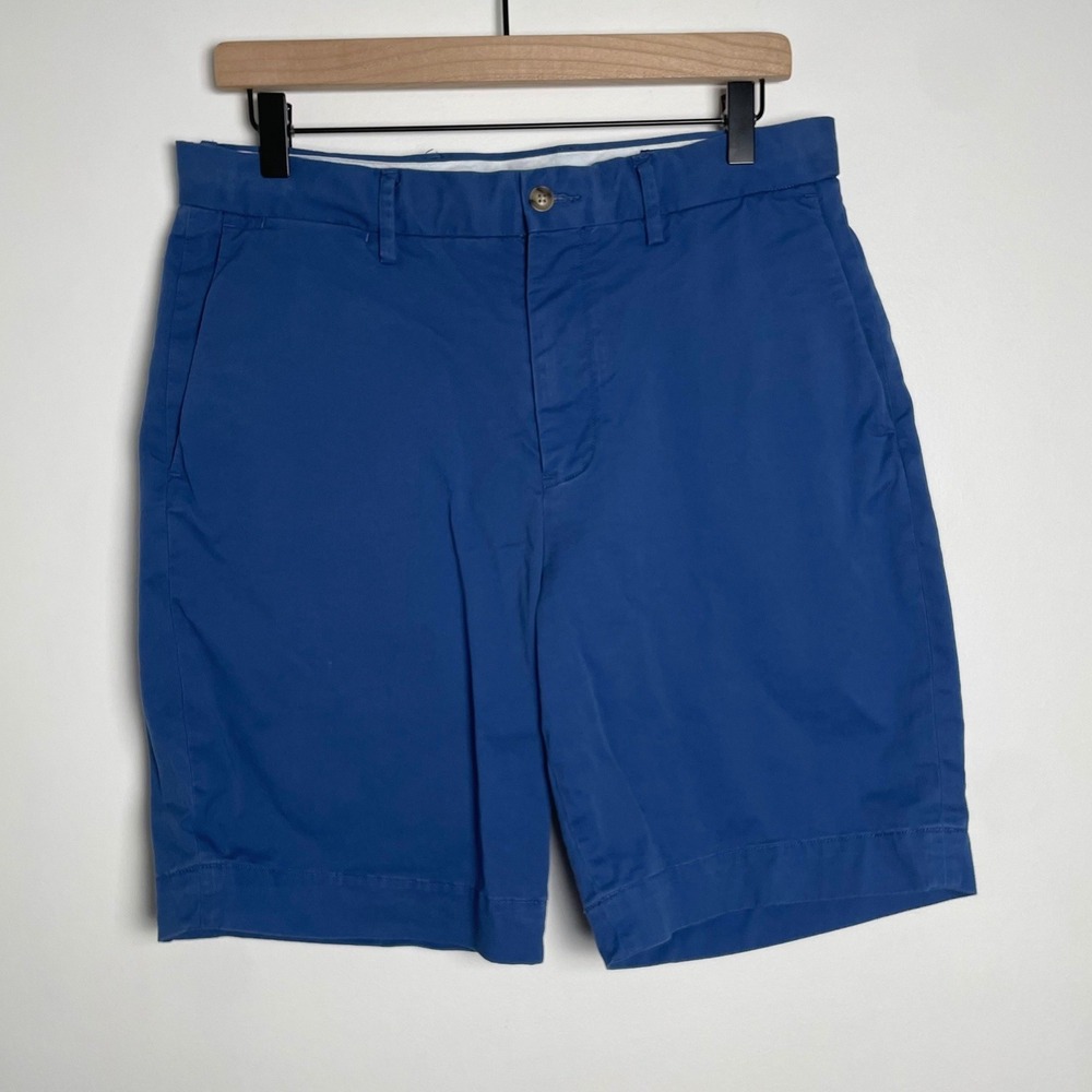 Polo Ralph Lauren Chino Shorts Mens 30 Blue Stretch Classic Fit Preppy Old Money